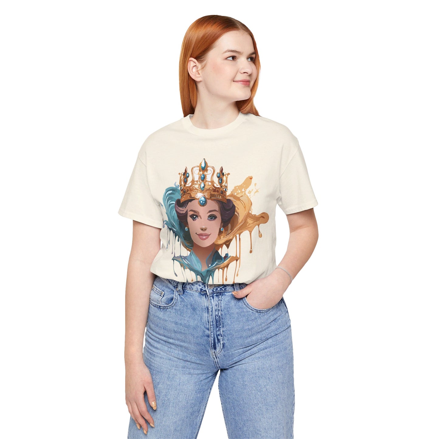 T-Shirt aus natürlicher Baumwolle – Queen Collection