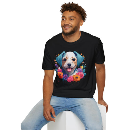 Dog Shirt Unisex Animal Short Sleeve Tee Gildan Softstyle 64000 Cotton Tee