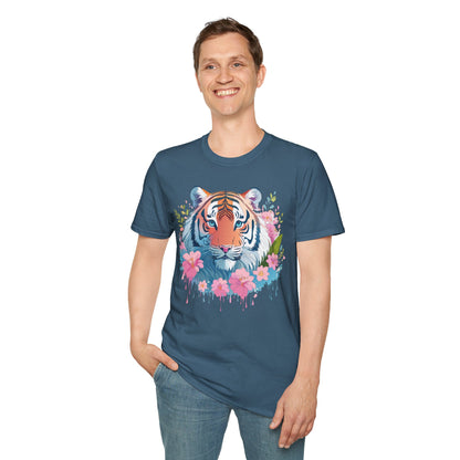 Unisex Tiger Shirt Gildan Softstyle 64000 Cotton Tee Everyday Comfort