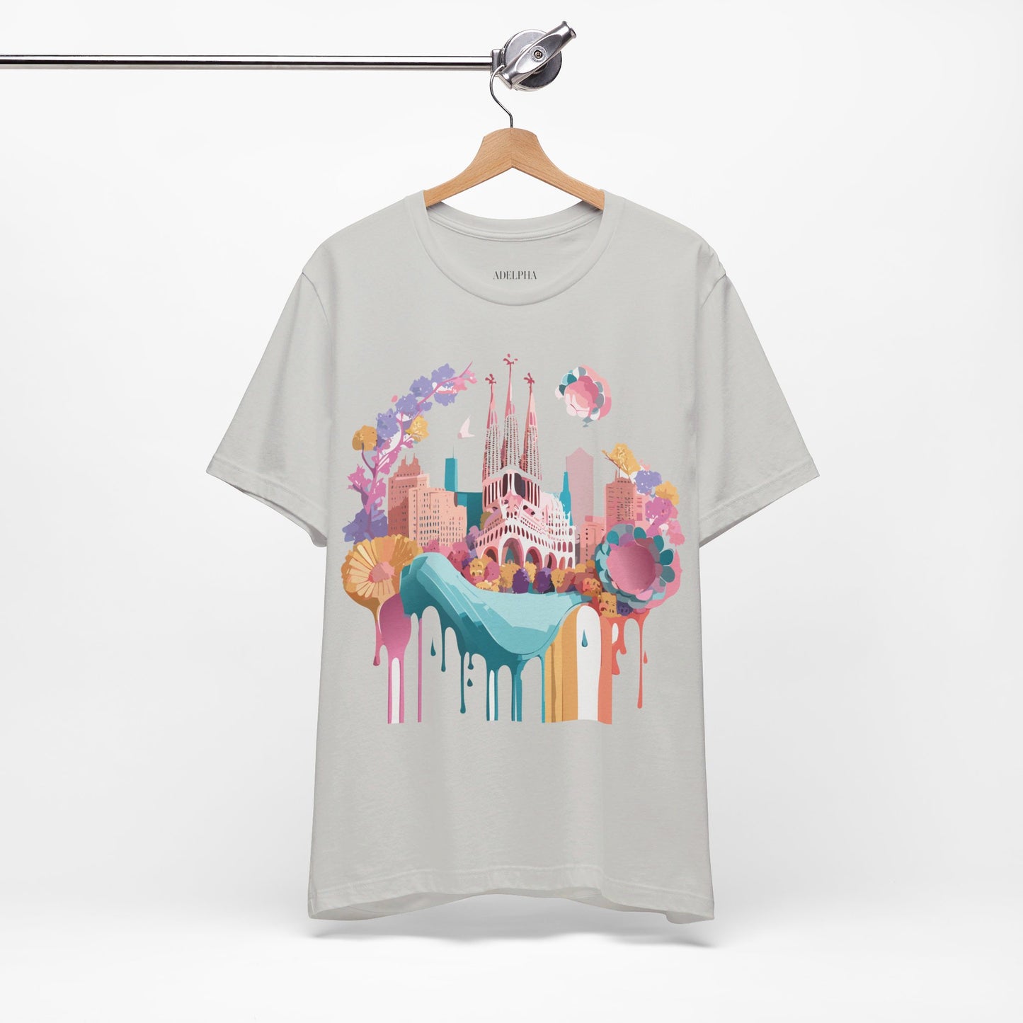 T-Shirt aus natürlicher Baumwolle – Kollektion „Beautiful Places“ – Barcelona