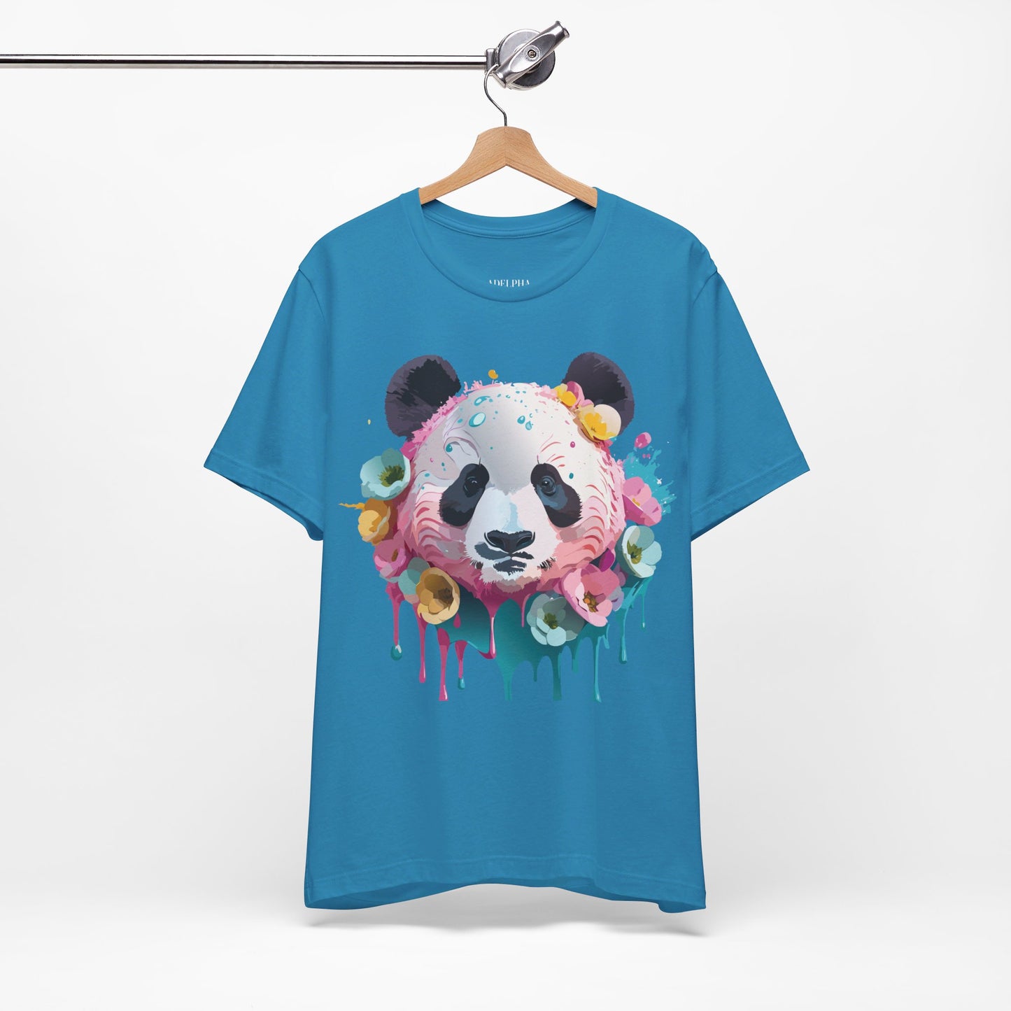 T-Shirt aus natürlicher Baumwolle mit Panda