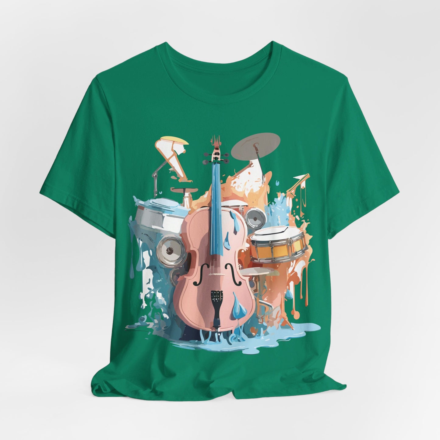 T-Shirt aus natürlicher Baumwolle – Musikkollektion