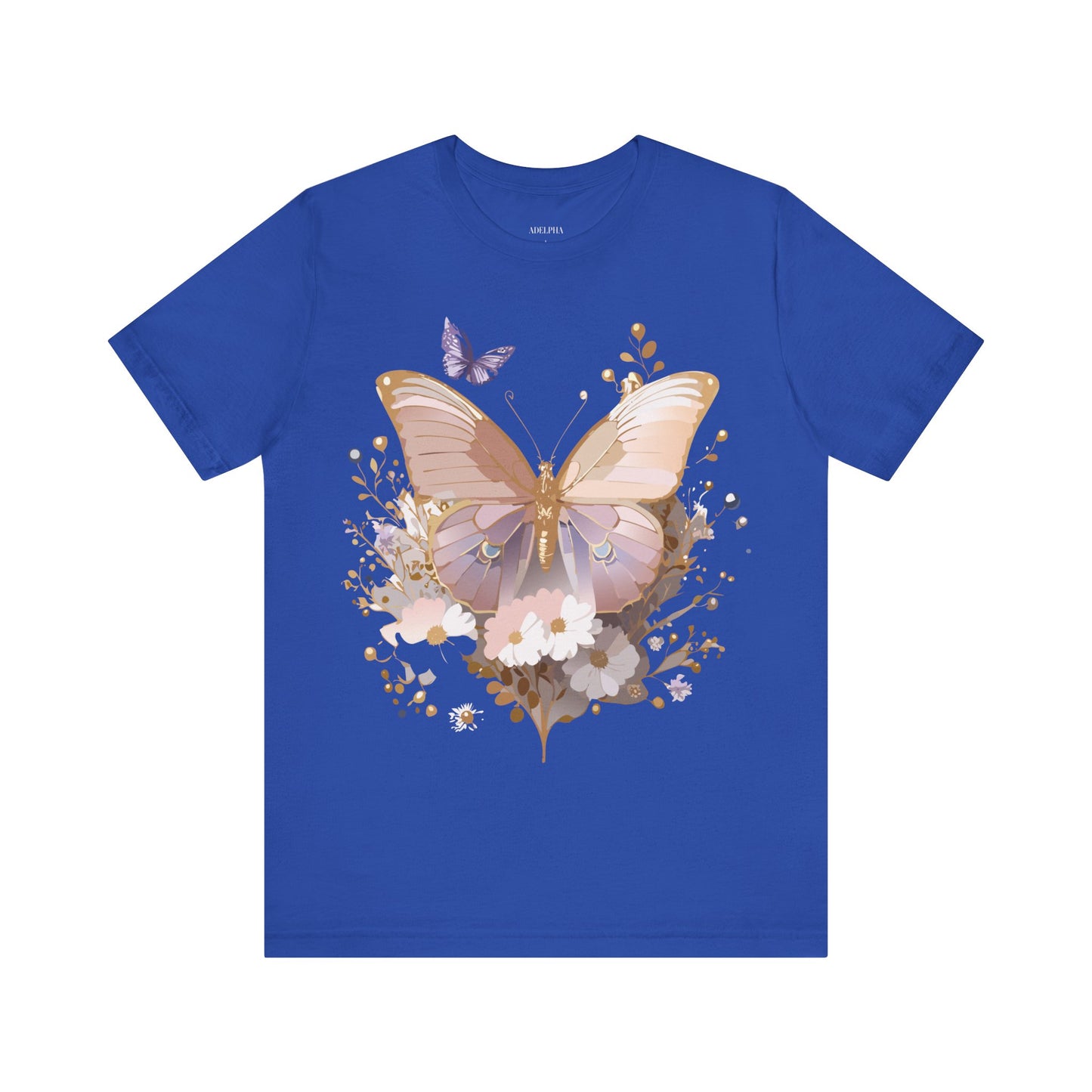 T-shirt en coton naturel avec papillon