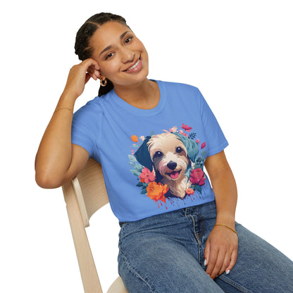 Dog Shirt Unisex Animal Tee Made From 100 Percent Ring Spun Cotton