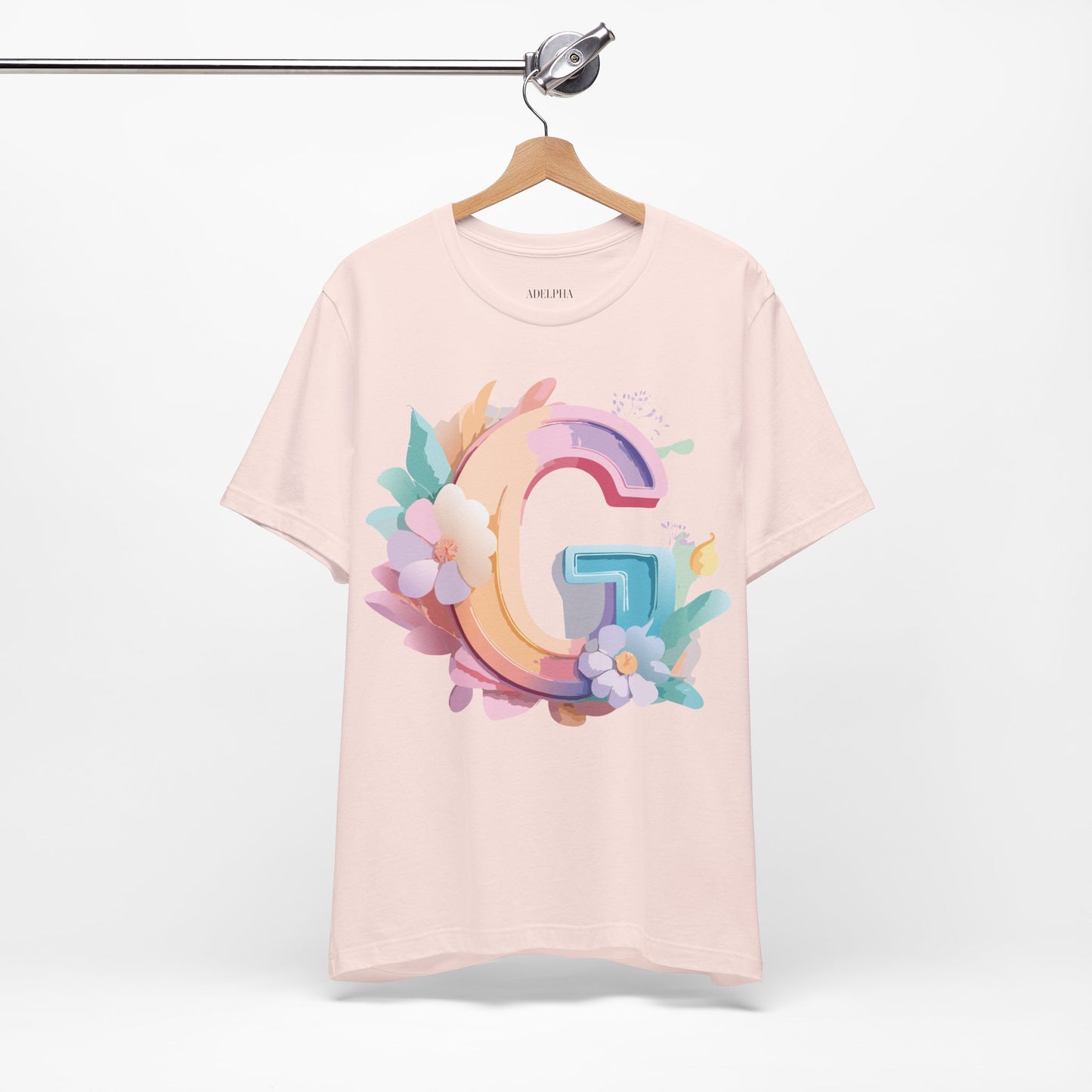 Natural Cotton Tee Shirt - Letters Collection - G