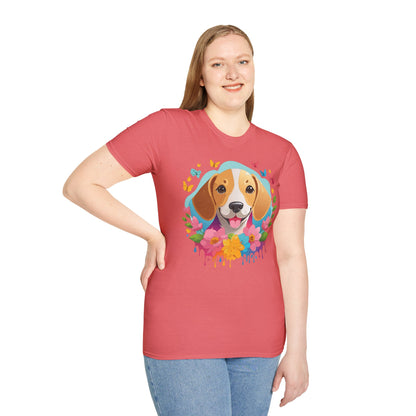 Dog Shirt Unisex Animal Tee Softstyle Cotton Comfort Everyday Wear