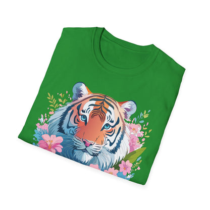 Unisex Tiger Shirt Gildan Softstyle 64000 Cotton Tee Everyday Comfort