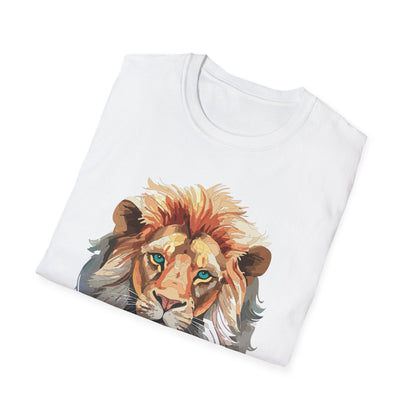 Lion Shirt Unisex Animal Tee Gildan Softstyle 64000 Cotton Tee