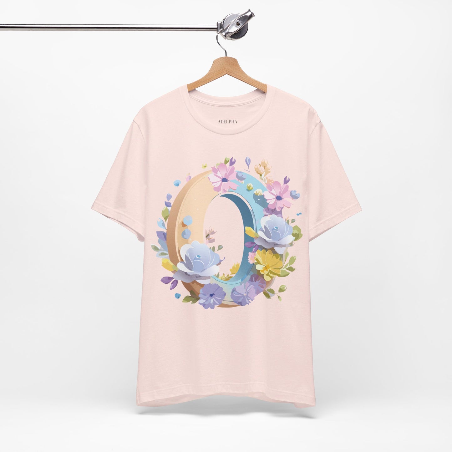 Natural Cotton Tee Shirt - Letters Collection - O