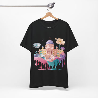 Natural Cotton Tee Shirt - Beautiful Places Collection - Madrid Printify