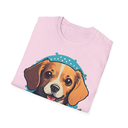 Dog Shirt Unisex Animal Tee Softstyle Cotton Ring Spun Comfort