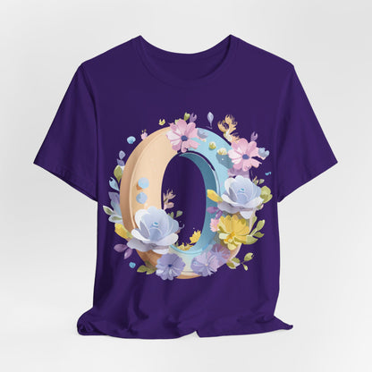 Natural Cotton Tee Shirt - Letters Collection - O Printify