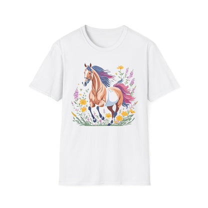 Horse Shirt Unisex Softstyle 64000 Cotton Tee Gildan 100 Percent Ring Spun
