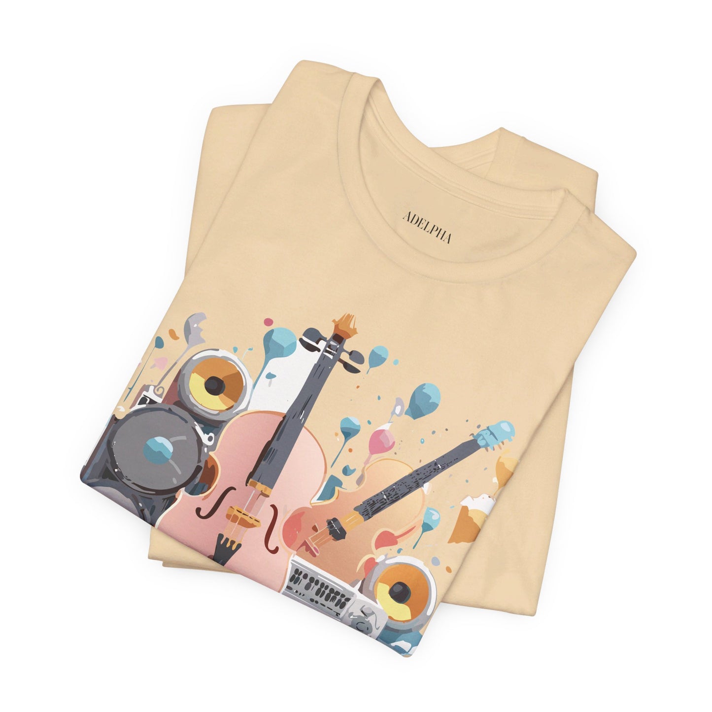 T-shirt en coton naturel - Collection Musique