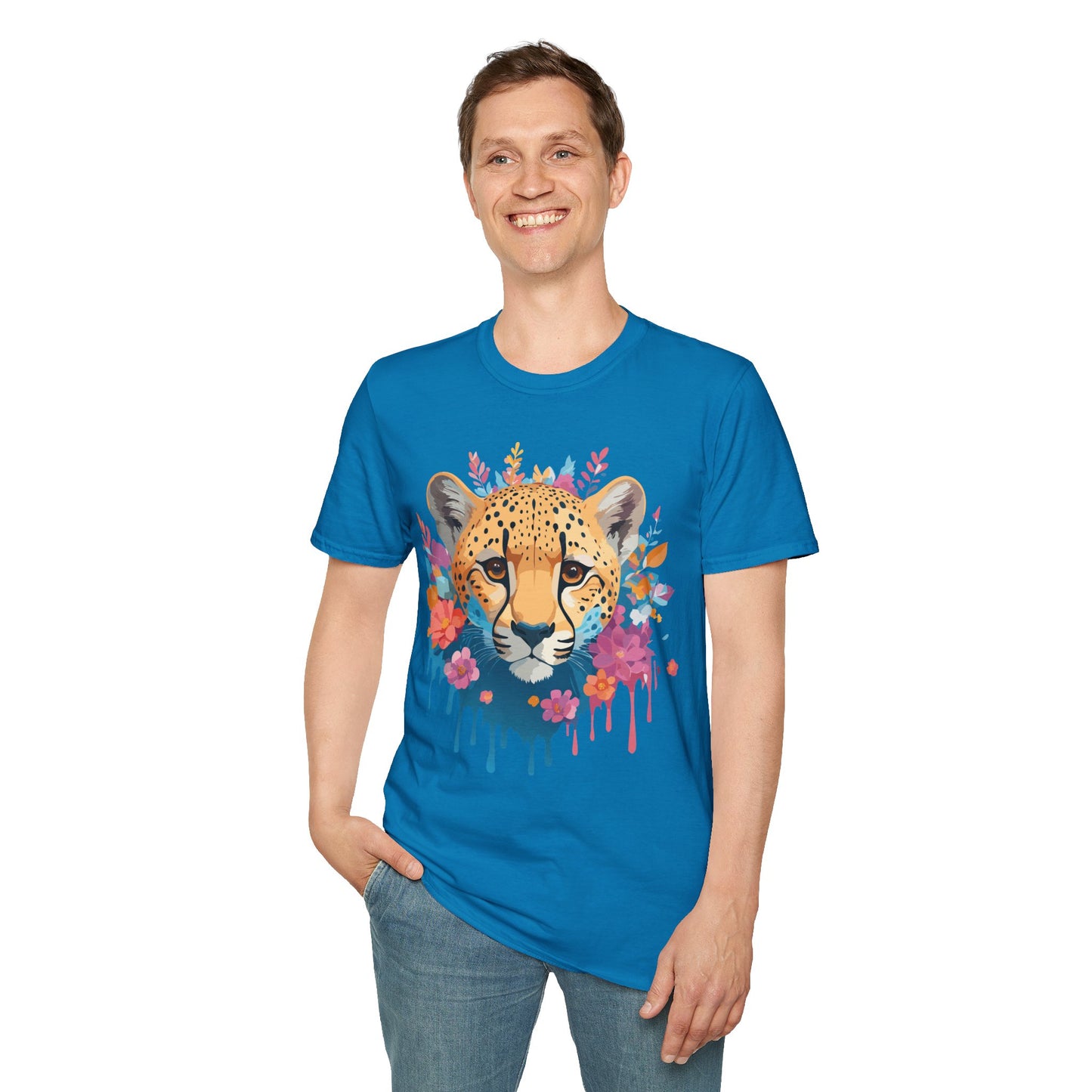 Cheetah Shirt, Shirt with Cheetah, Cheetah Tee, Shirt with Animals