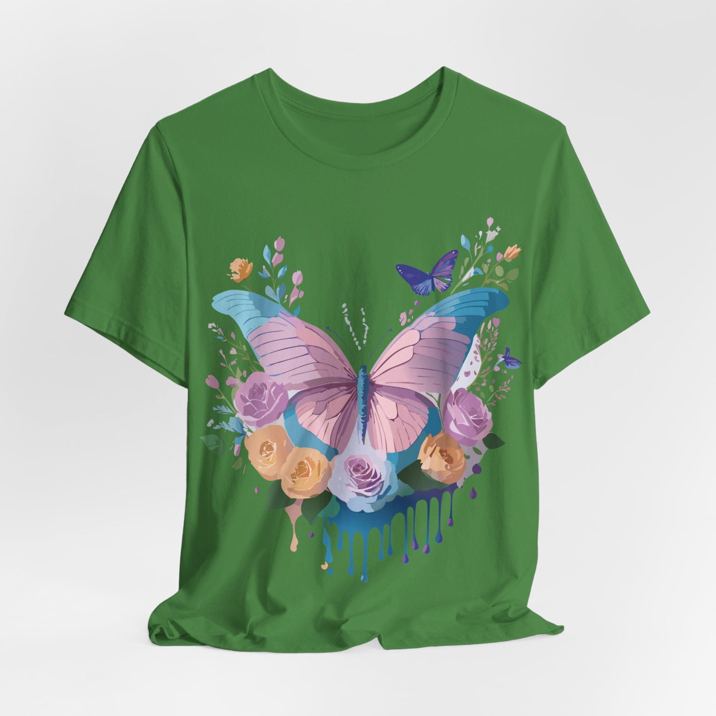 T-shirt en coton naturel avec papillon