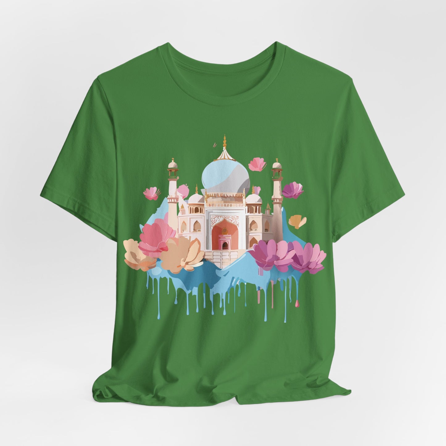 Natural Cotton Tee Shirt - Taj Mahal, India