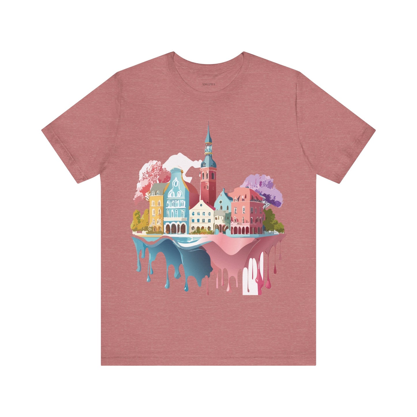 Natural Cotton Tee Shirt - Beautiful Places Collection - Warnemünde and Rostock - Germany