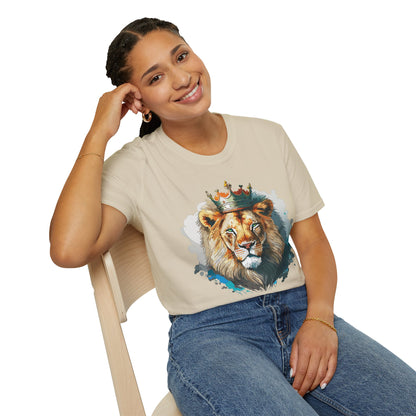 Lion Shirt Unisex Animal Tee Softstyle 64000 100 Percent Ring Spun Cotton