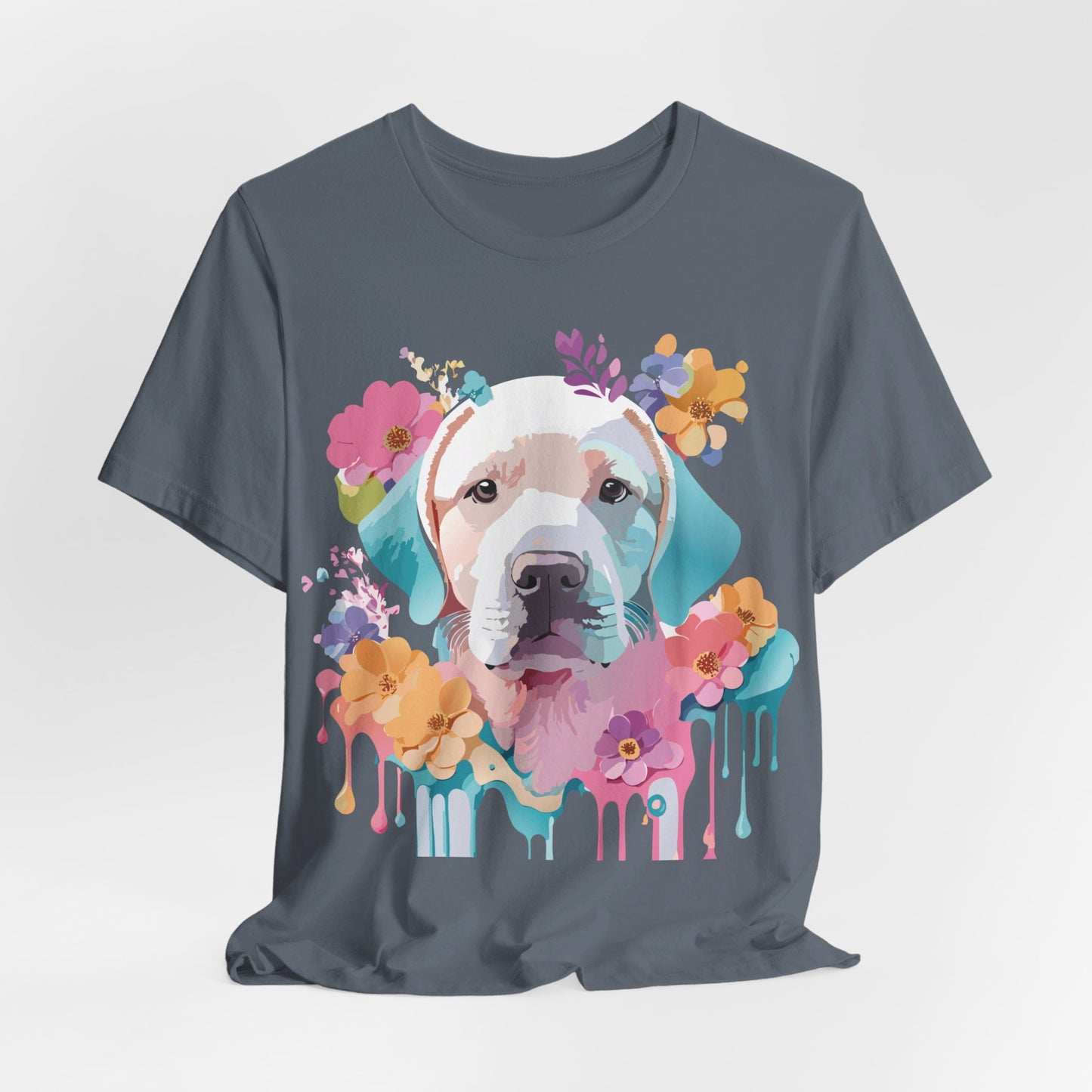 T-shirt en coton naturel avec chien