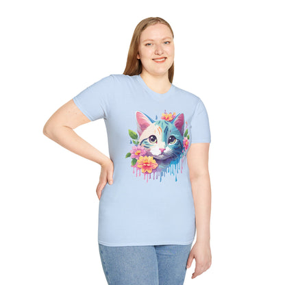 Cat Shirt Unisex Cat Lover Tee Premium Gildan Softstyle 64000 Lightweight