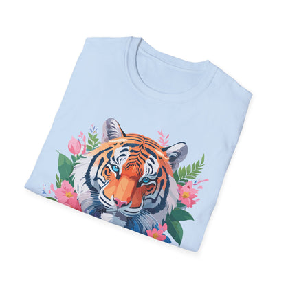 Tiger Shirt Unisex Animal Tee Softstyle Gildan 64000 Cotton Tee
