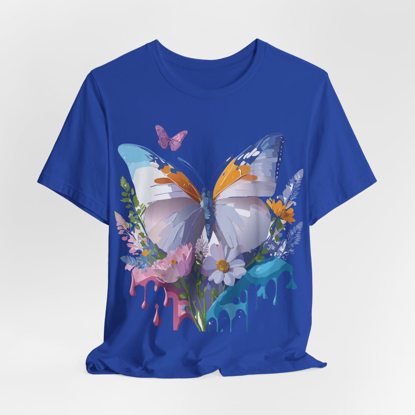 T-shirt en coton naturel avec papillon