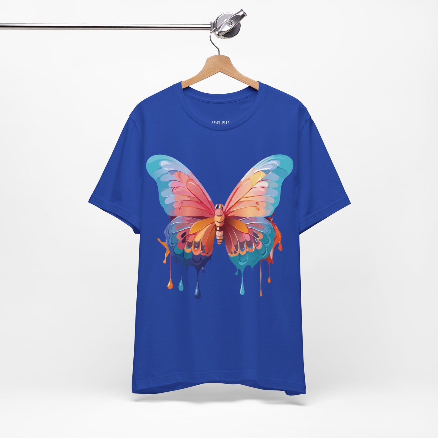 T-shirt en coton naturel avec papillon