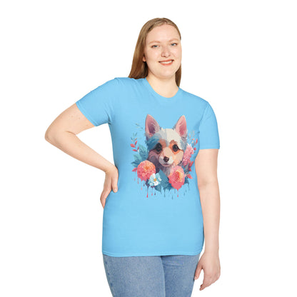Dog Shirt Unisex Animal Print Tee With Cute Dog Designs And Comfort