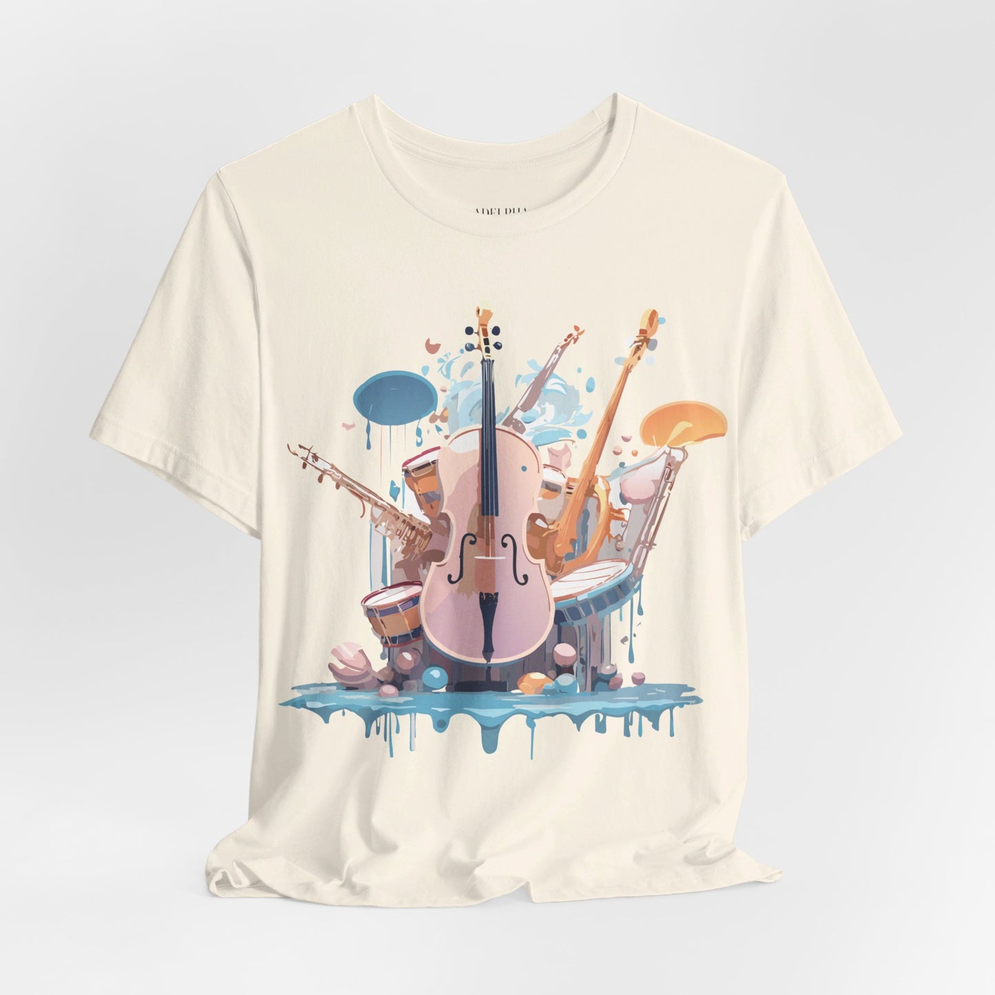 T-Shirt aus natürlicher Baumwolle – Musikkollektion