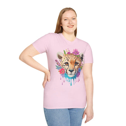Cheetah Print Unisex Softstyle T Shirt Gildan 64000 Tee For Everyday Comfort