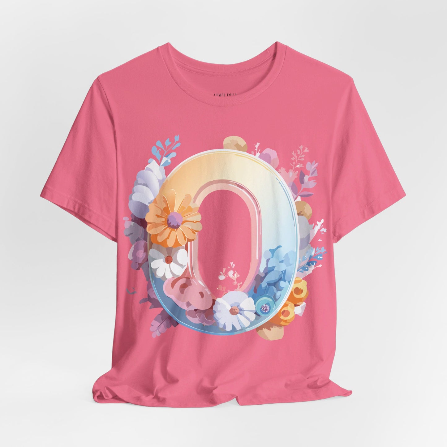 Natural Cotton Tee Shirt - Letters Collection - O