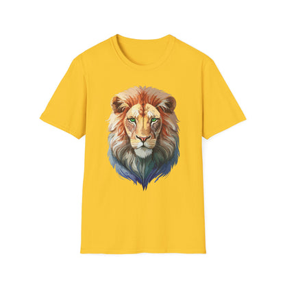 Lion Shirt Unisex Animal Tee Gildan Softstyle 64000 Cotton Tee
