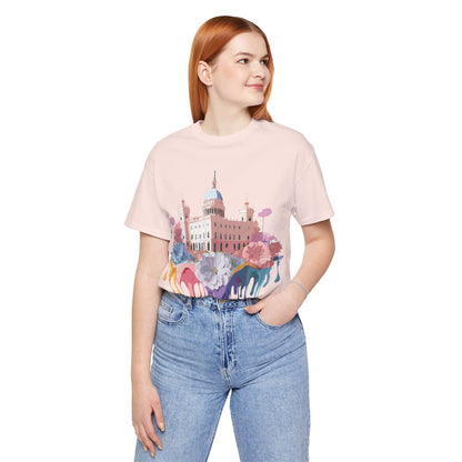 Natural Cotton Tee Shirt - Beautiful Places Collection - Madrid Printify