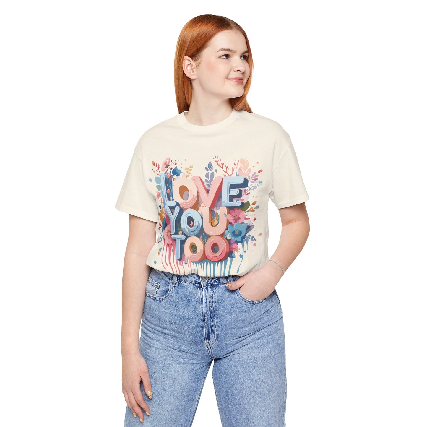 T-Shirt aus natürlicher Baumwolle – Love Story-Kollektion