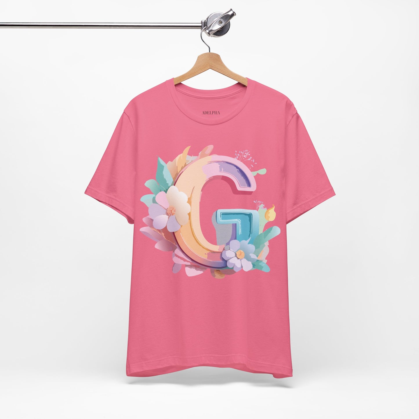 Natural Cotton Tee Shirt - Letters Collection - G