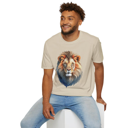 Gildan Lion Graphic Short Sleeve Softstyle Tee 100 Percent Cotton