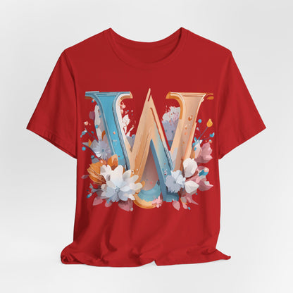 Natural Cotton Tee Shirt - Letters Collection - W Printify