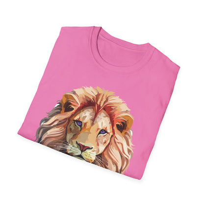 Lion Shirt Unisex Animal Tee Ring Spun Cotton Softstyle Tee Gildan