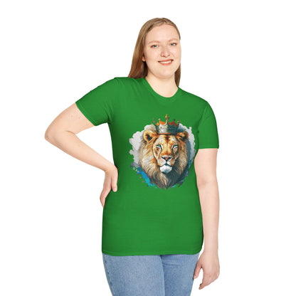Lion Shirt Unisex Animal Tee Softstyle 64000 100 Percent Ring Spun Cotton