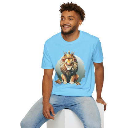 Unisex Lion Shirt Animal Tee Softstyle Gildan 64000 100 Percent Cotton Tee