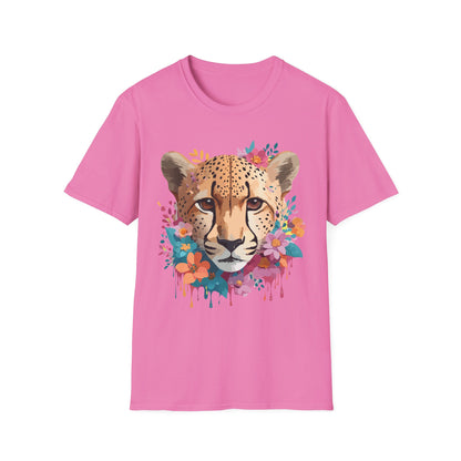 Cheetah Print Unisex Softstyle Tee Gildan 64000 Cotton Short Sleeve Shirt