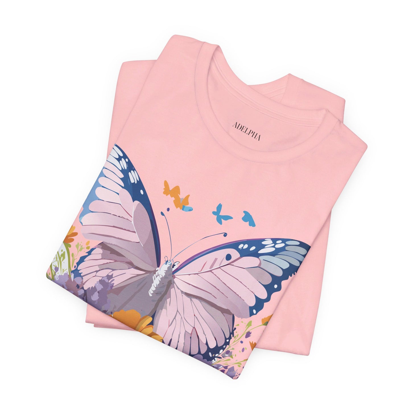 T-shirt en coton naturel avec papillon