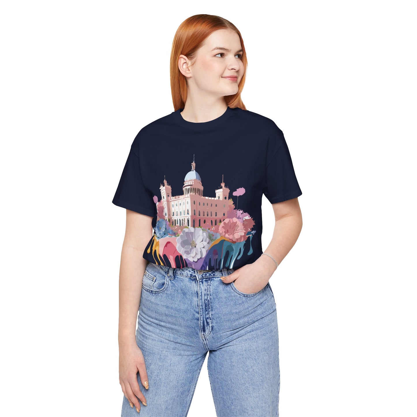 Natural Cotton Tee Shirt - Beautiful Places Collection - Madrid