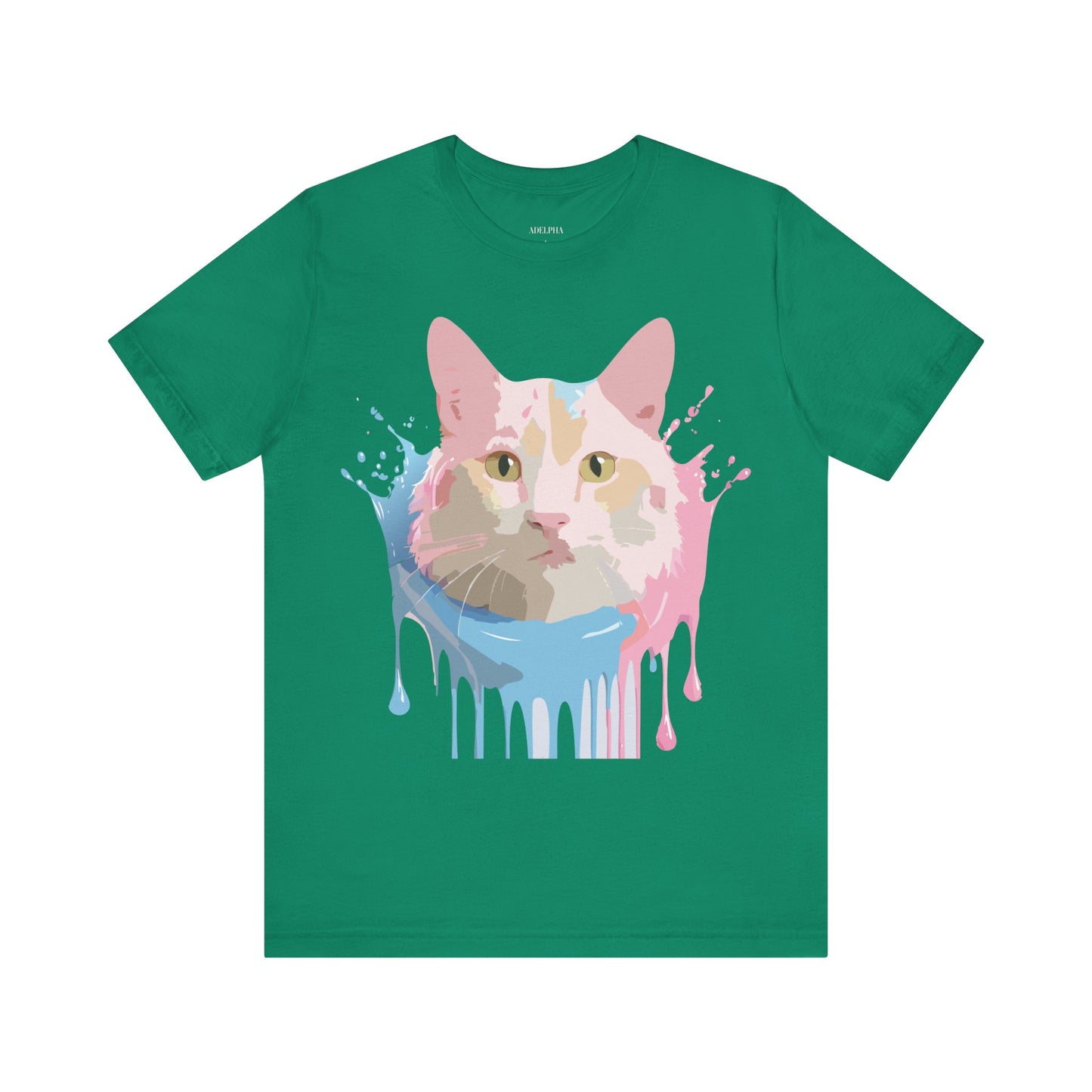 T-shirt en coton naturel avec chat