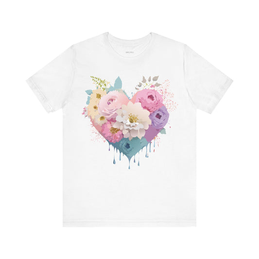 T-shirt en coton naturel - Collection Love story