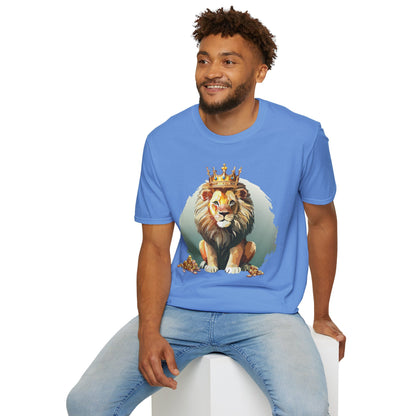 Unisex Lion Shirt Animal Tee Softstyle Gildan 64000 100 Percent Cotton Tee