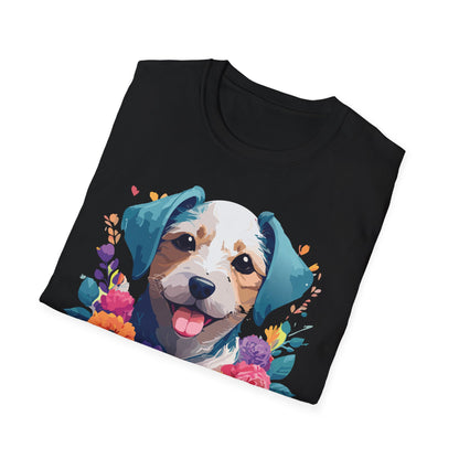 Dog Shirt Unisex Animal Short Sleeve Tee Gildan Softstyle 64000 Cotton Tee