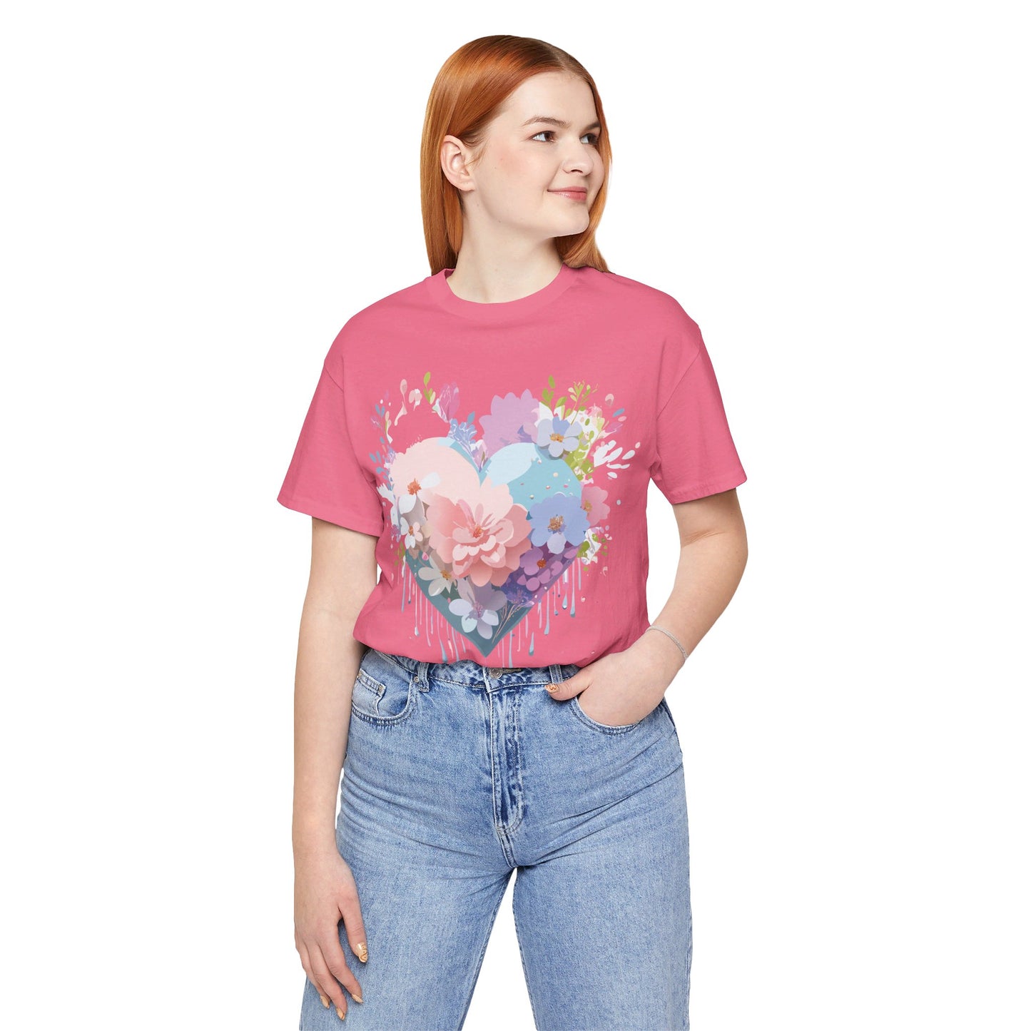 Natural Cotton Tee Shirt - Love story Collection