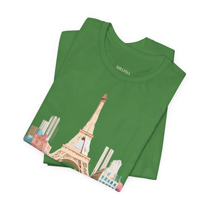 Natural Cotton Tee Shirt - Beautiful Places Collection - Paris Printify